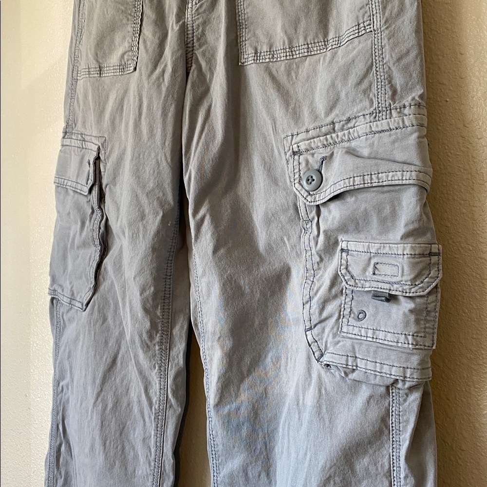 American Eagle Outfitters Light Gray Cargo Pants Women’s Size 4 - Picture 5 of 13